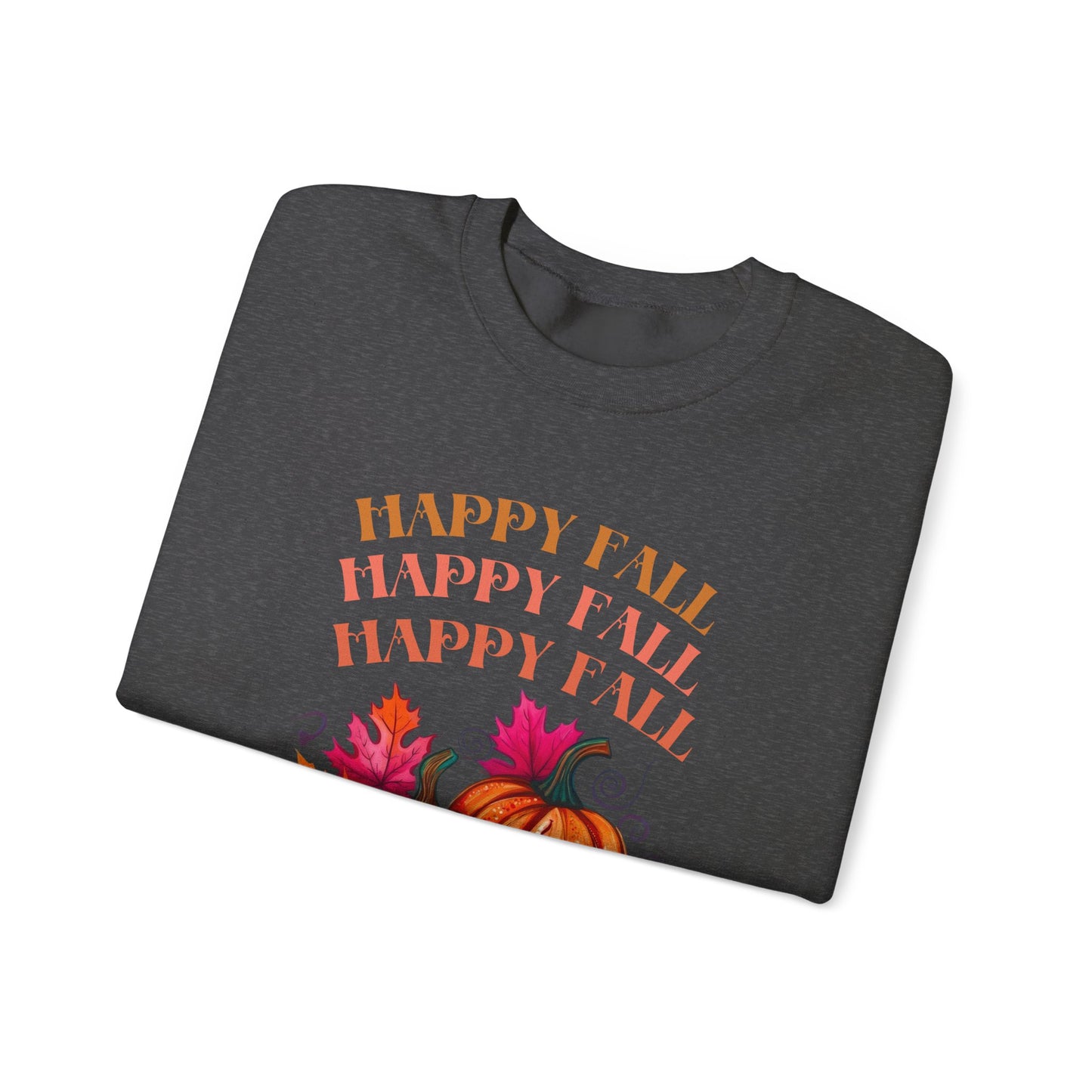 Fall Vibes Crewneck Sweatshirt, Cozy Autumn Apparel, Seasonal Gift for Thanksgiving, Pumpkin Sweater, Unisex Fall Fashion