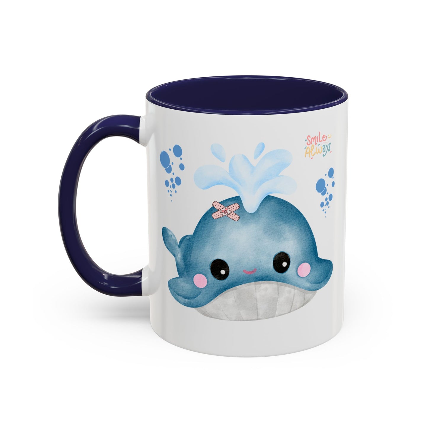Whale with a bandage and bubble Coffee Mug