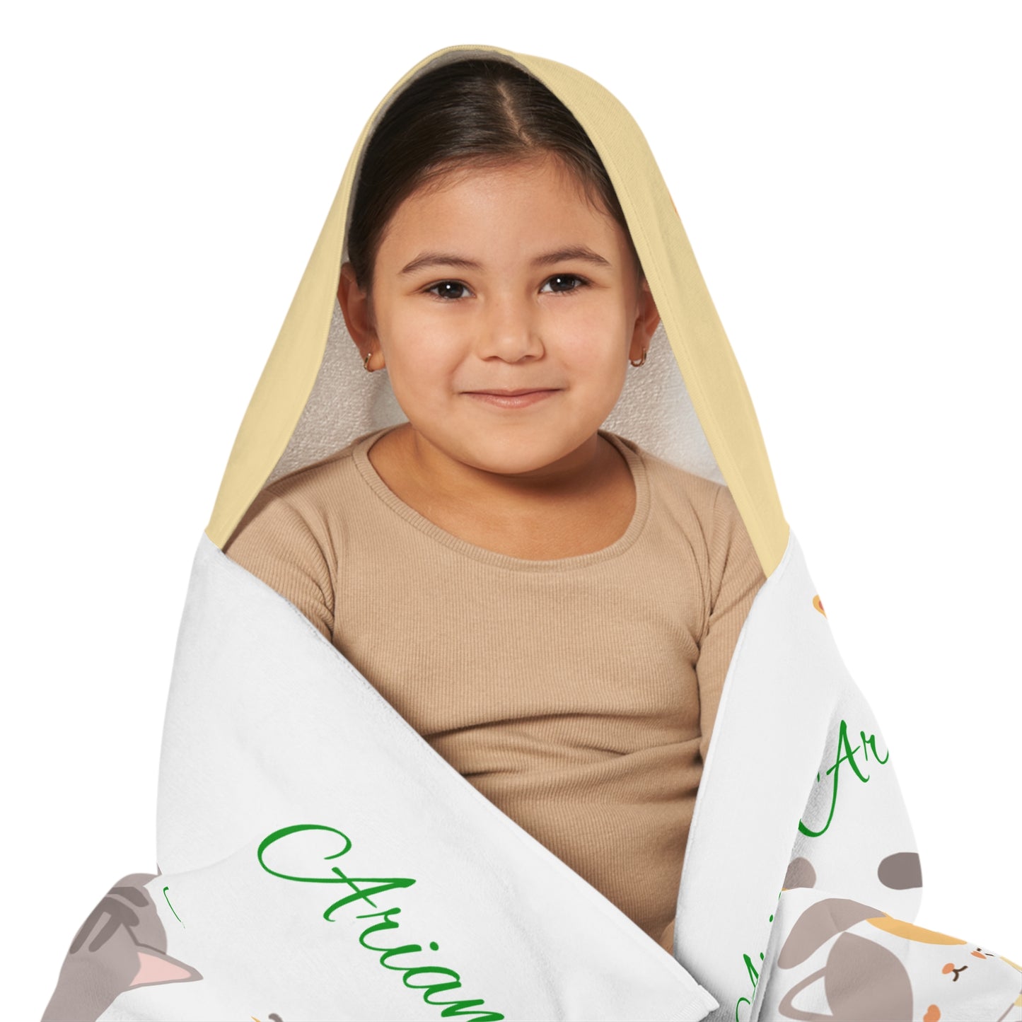 Personalized cats Youth Hooded Towel