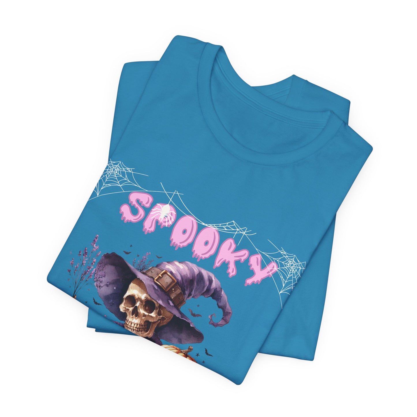 Spooky Skeleton Halloween Tee, Unisex Halloween Shirt, Trick or Treat Apparel, Fall Festivity Clothing, October Celebration Top