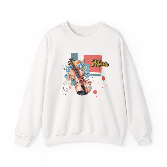 Musical Vibes Crewneck Sweatshirt | Gift for Music Lovers, Cozy and Stylish, Perfect for Concerts, Casual Wear, All Seasons