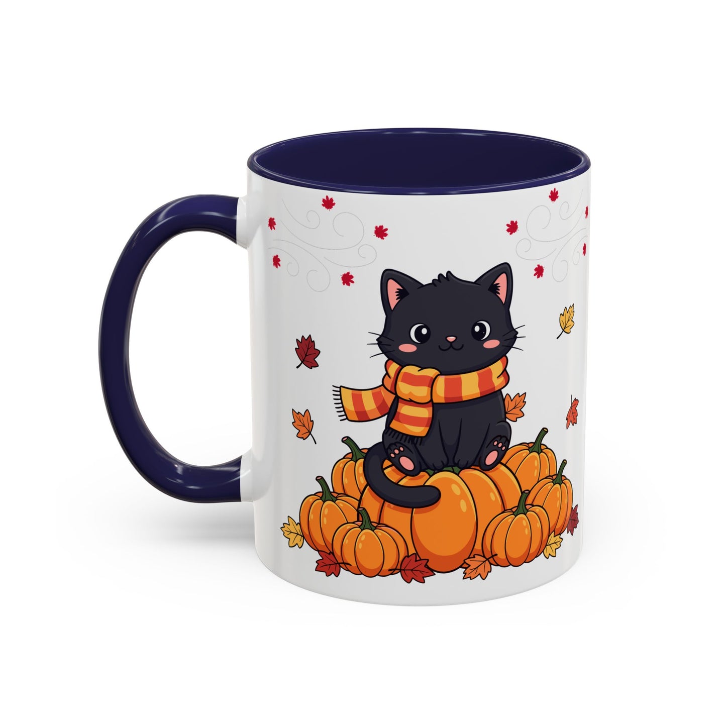 Adorable Pumpkin Cat Coffee Mug