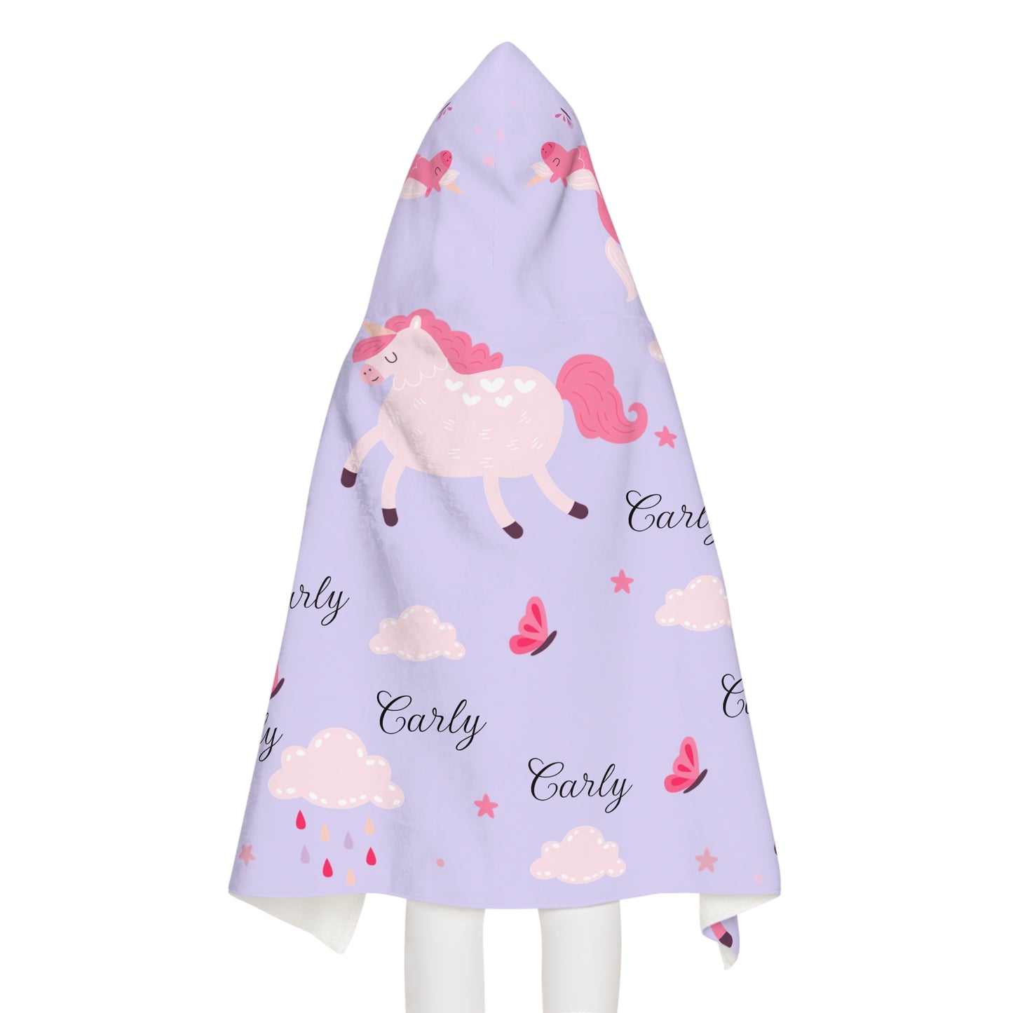 Personalized Unicorn Hooded Towel for Kids — Custom Name ‘Early’