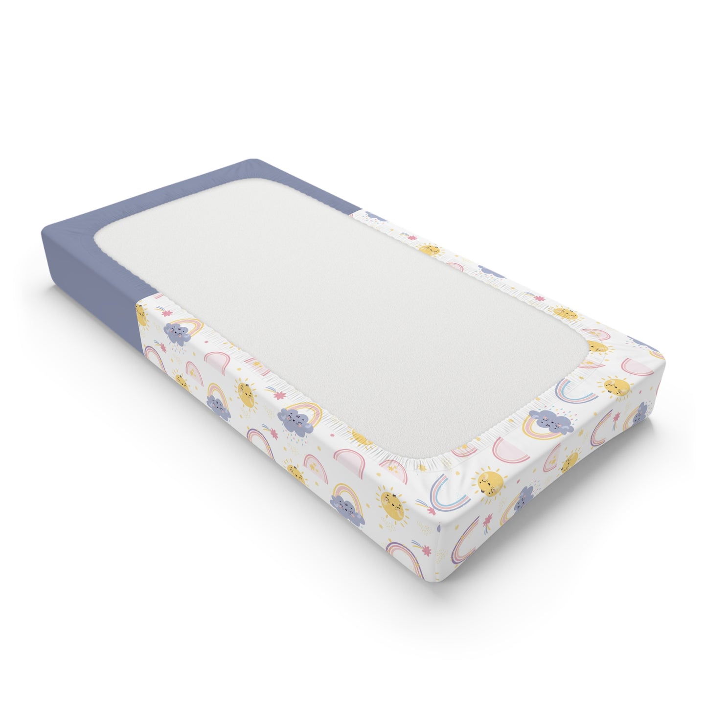 Unicorn Rainbow Baby Changing Pad Cover — Personalized Name Option