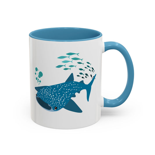 Whale Shark school of fish and buddles Coffee Mug