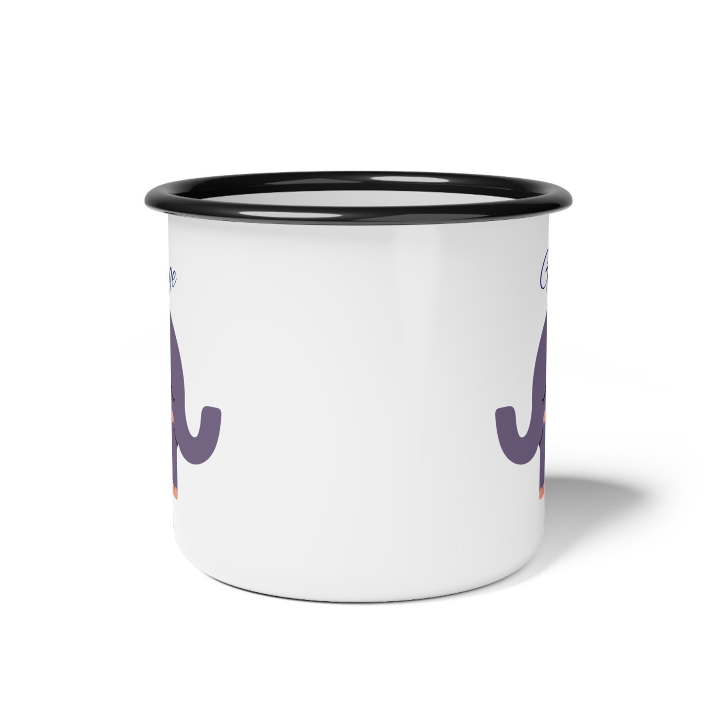 Personalized Elephant Enamel Camp Cup