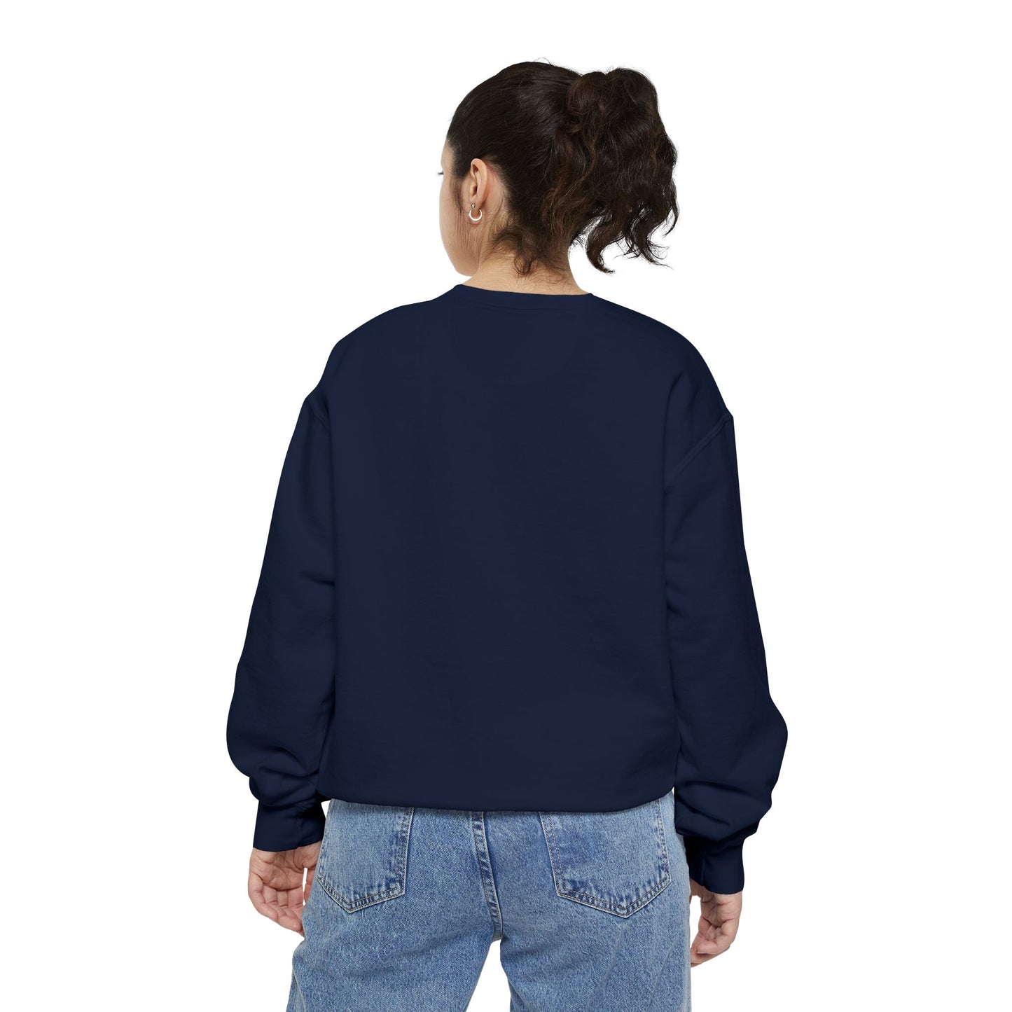Whale with a bandage and bubble Unisex Garment-Dyed Sweatshirt