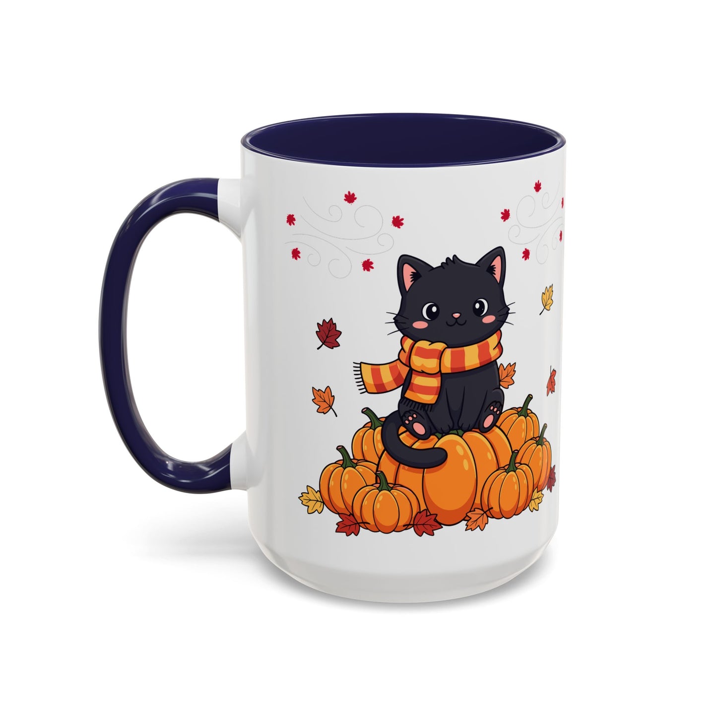 Adorable Pumpkin Cat Coffee Mug