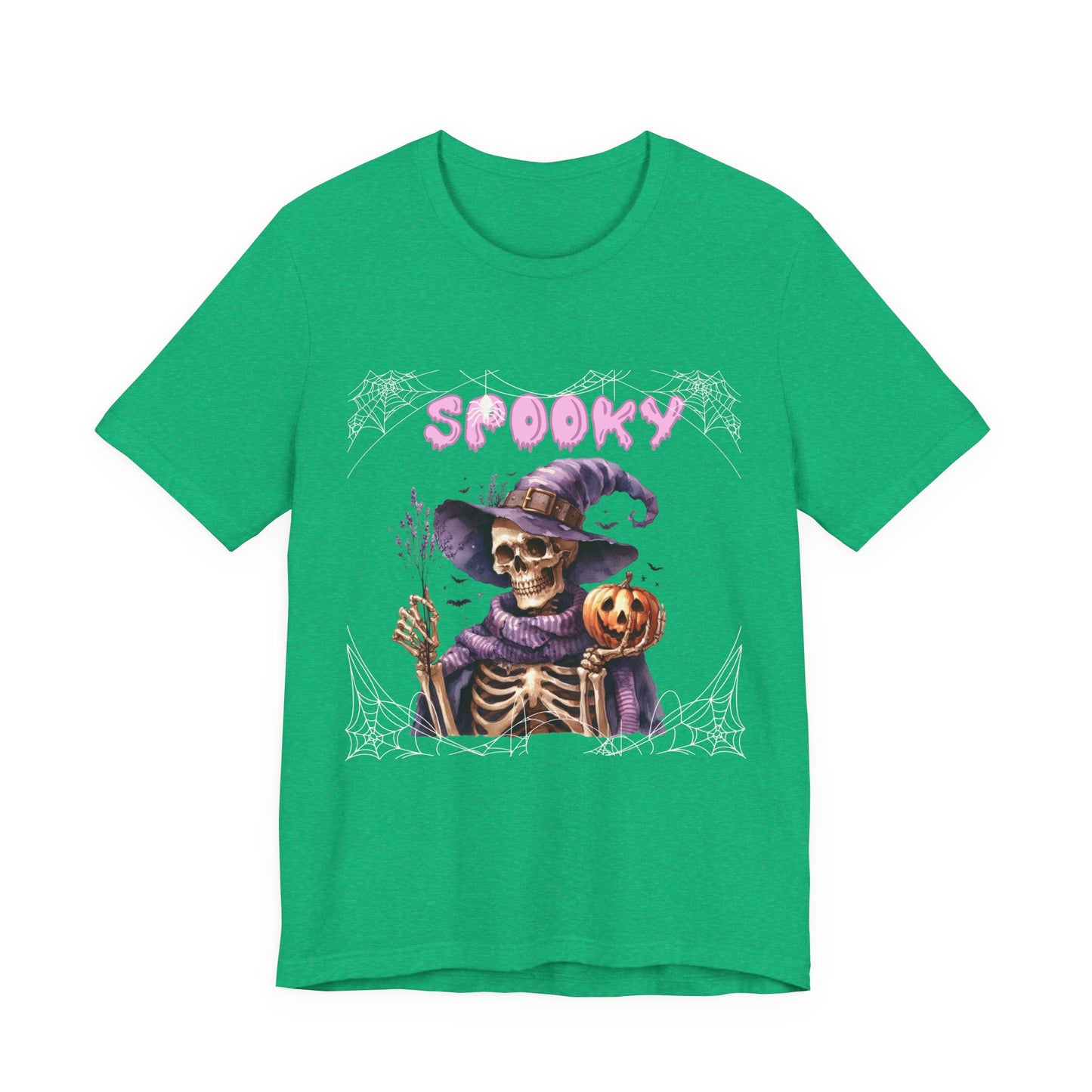 Spooky Skeleton Halloween Tee, Unisex Halloween Shirt, Trick or Treat Apparel, Fall Festivity Clothing, October Celebration Top