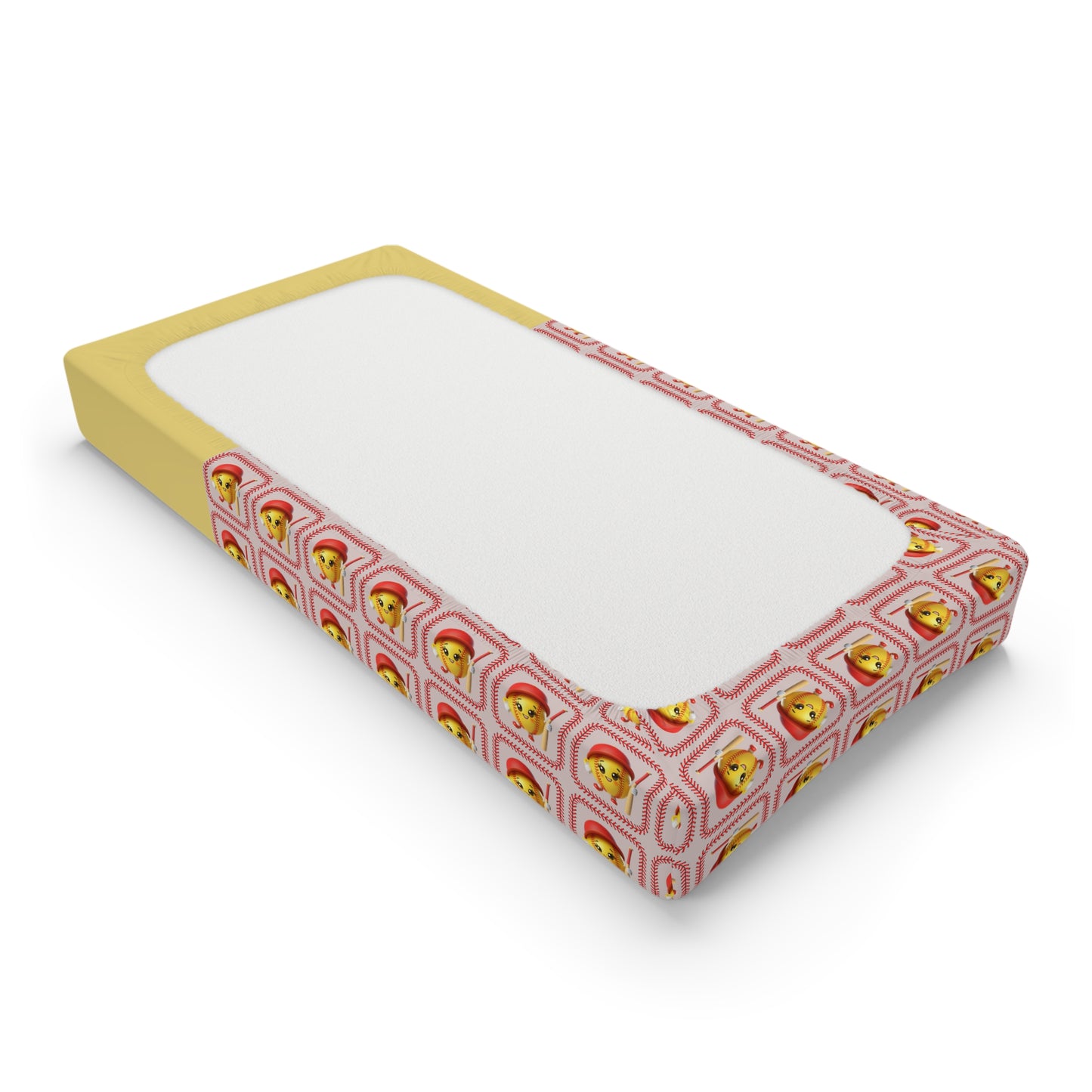 Personalized Baby Changing Pad Cover — Cute Chick Pattern with Name