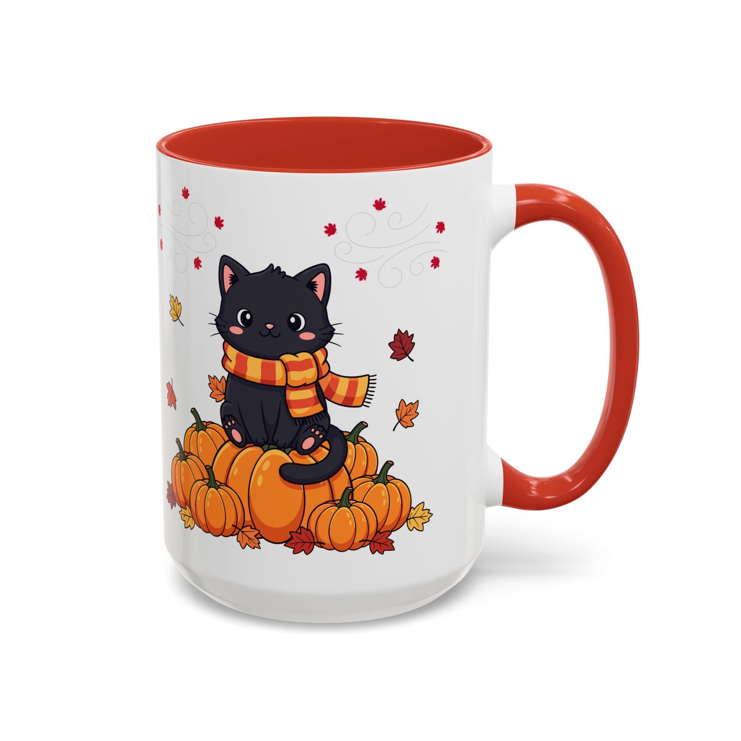 Adorable Pumpkin Cat Coffee Mug