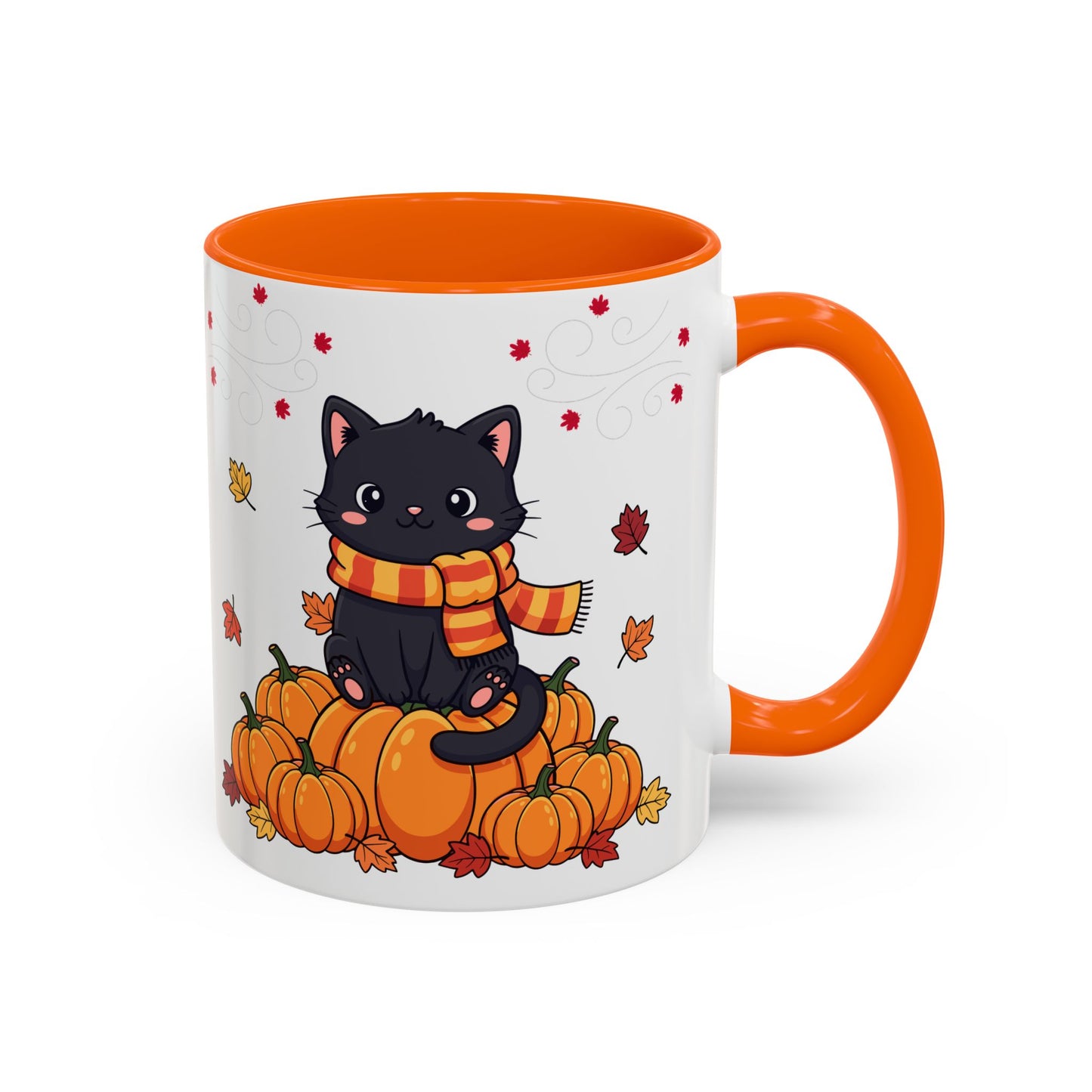 Adorable Pumpkin Cat Coffee Mug