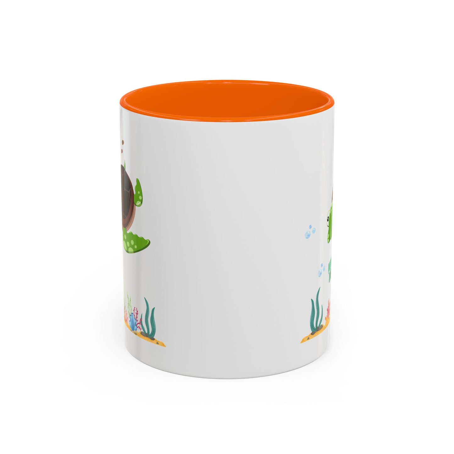 Turtle with seaweed and bubble Coffee Mug