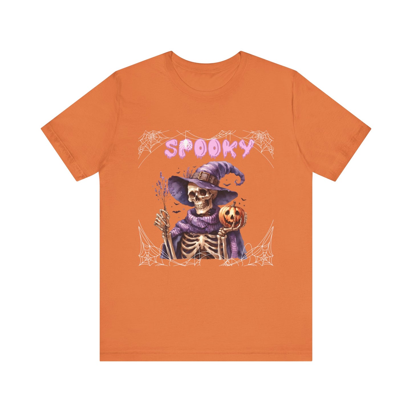 Spooky Skeleton Halloween Tee, Unisex Halloween Shirt, Trick or Treat Apparel, Fall Festivity Clothing, October Celebration Top