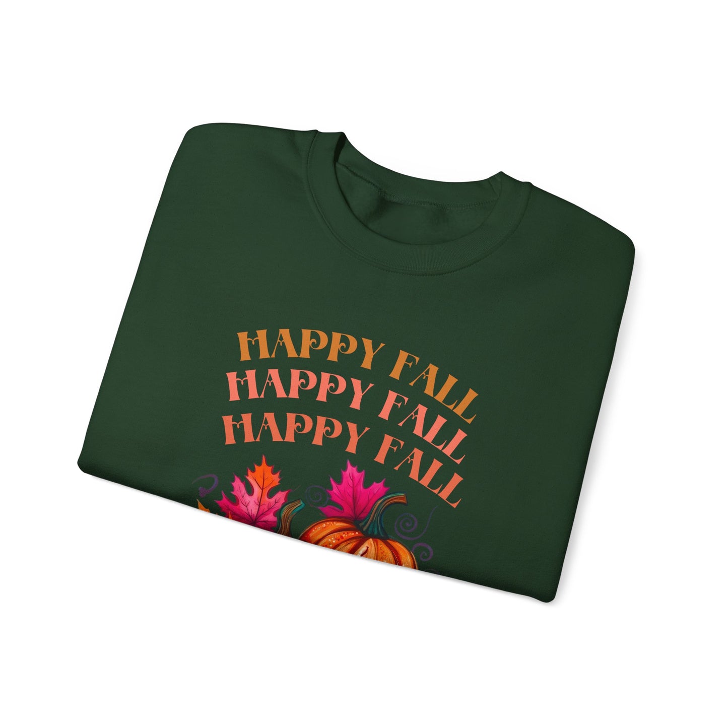 Fall Vibes Crewneck Sweatshirt, Cozy Autumn Apparel, Seasonal Gift for Thanksgiving, Pumpkin Sweater, Unisex Fall Fashion