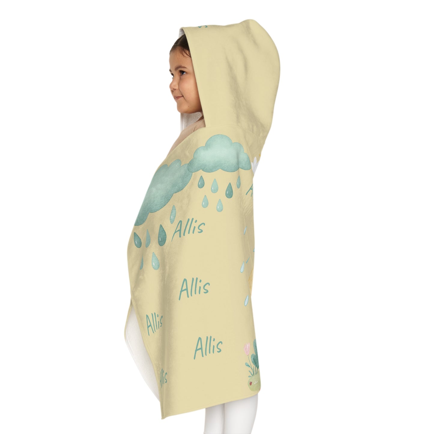 Duckling Hooded Towel — Personalized Kids Beach & Bath Towel with Umbrella Design
