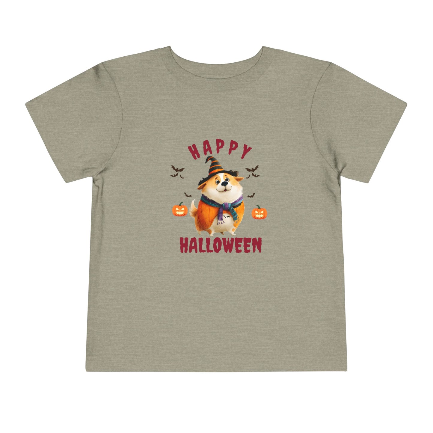 Happy Halloween Toddler Tee, Cute Halloween Shirt, Kids Costume Shirt, Toddler Short Sleeve Top, Halloween Apparel for Kids
