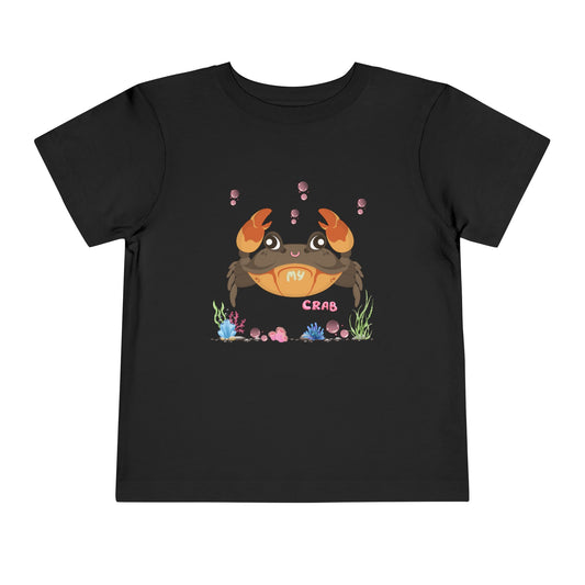 Cute Crab Toddler Tee, Beach Outfit, Summer Fun Shirt, Kids Gift, Children's Clothing, Playful Summer Vibes, Ocean Theme