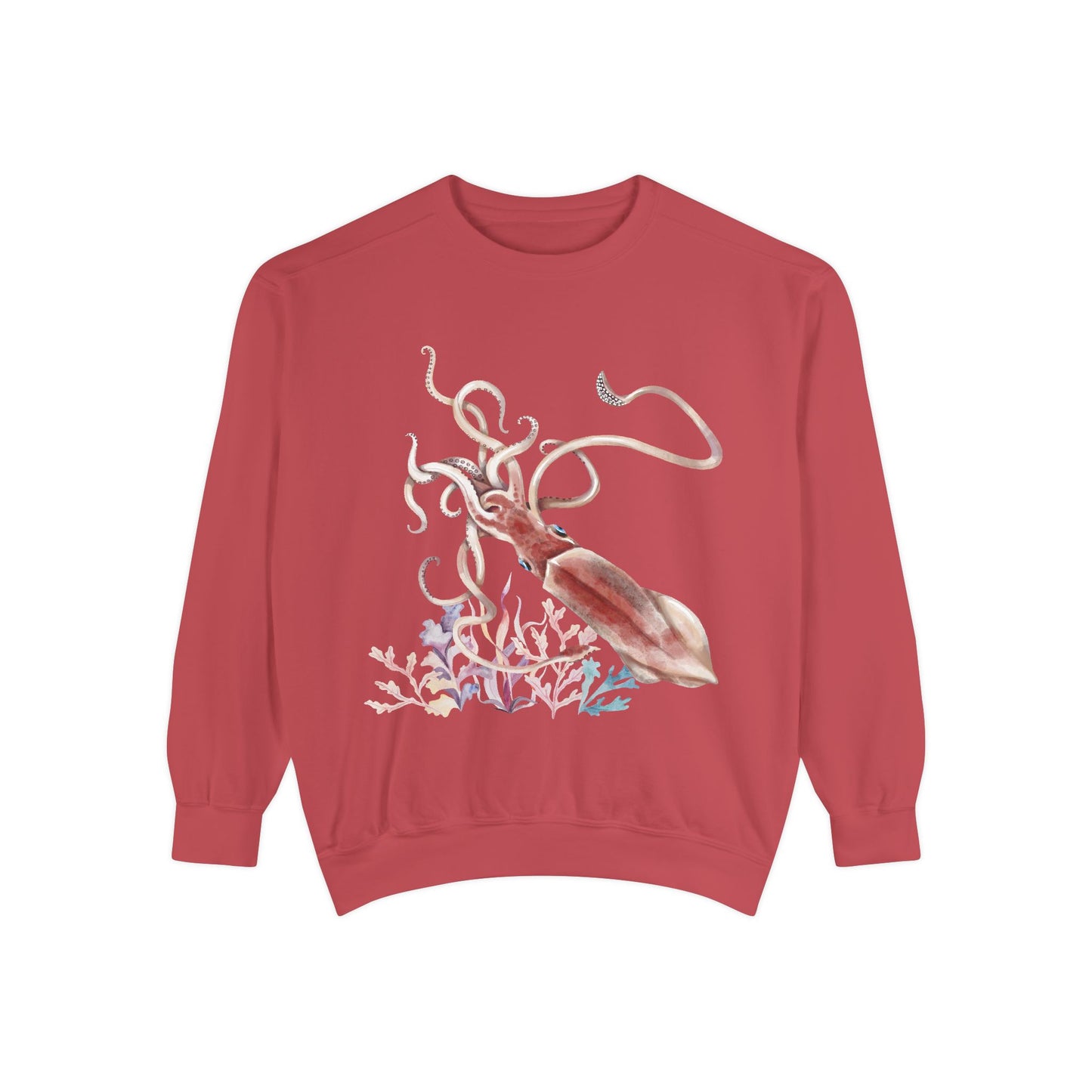 Squid dance of tentacles and translucence Unisex Garment-Dyed Sweatshirt