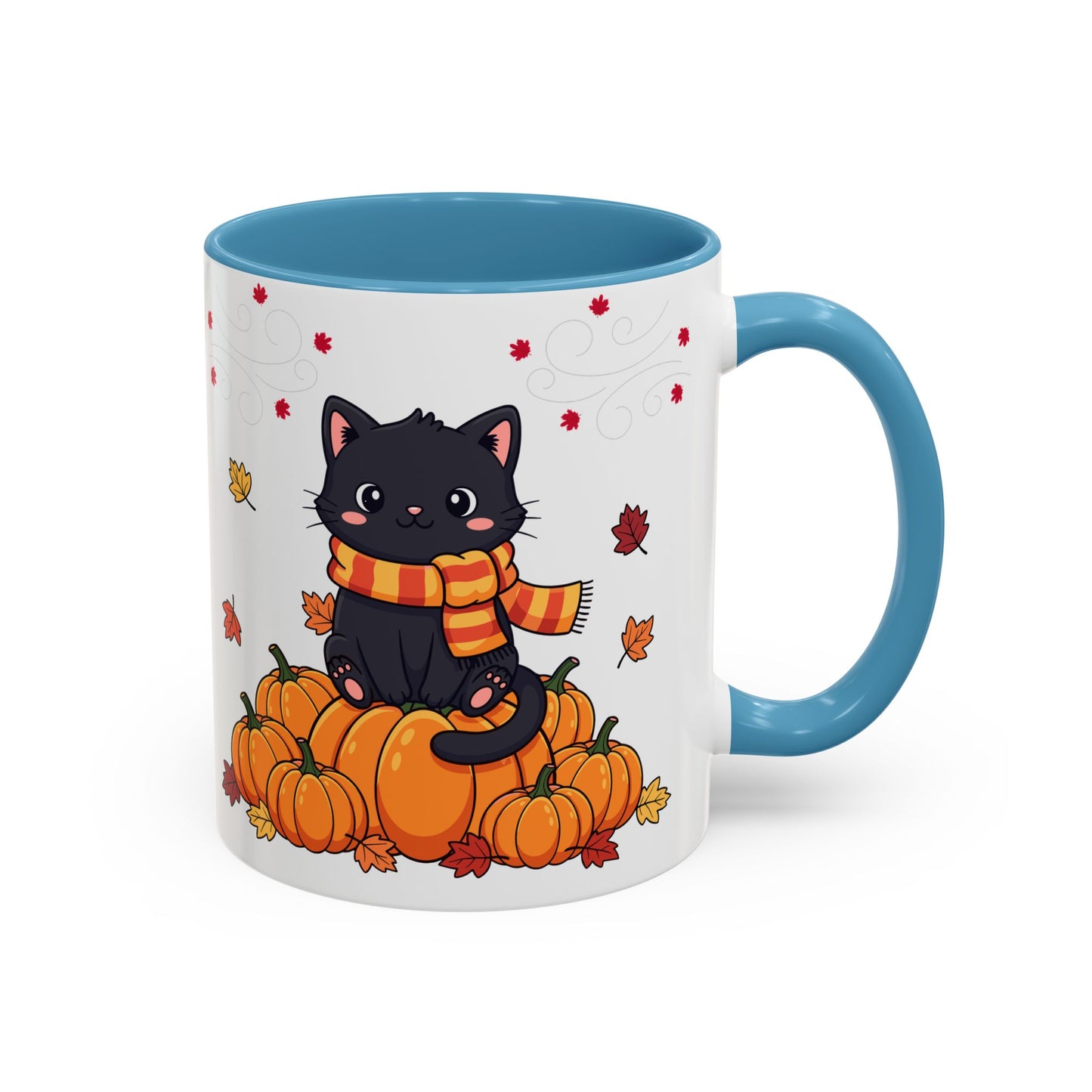 Adorable Pumpkin Cat Coffee Mug