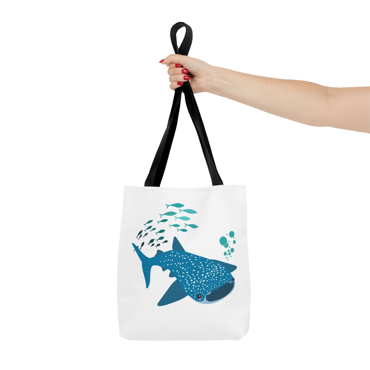 Whale Shark school of fish and buddles Tote Bag