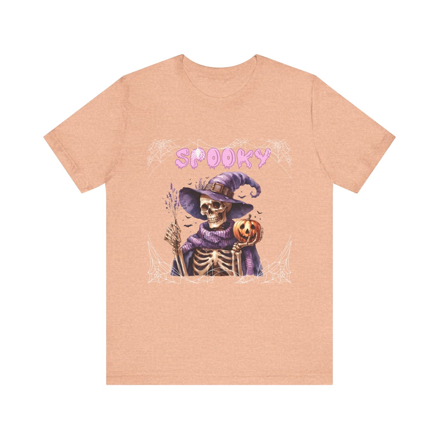 Spooky Skeleton Halloween Tee, Unisex Halloween Shirt, Trick or Treat Apparel, Fall Festivity Clothing, October Celebration Top