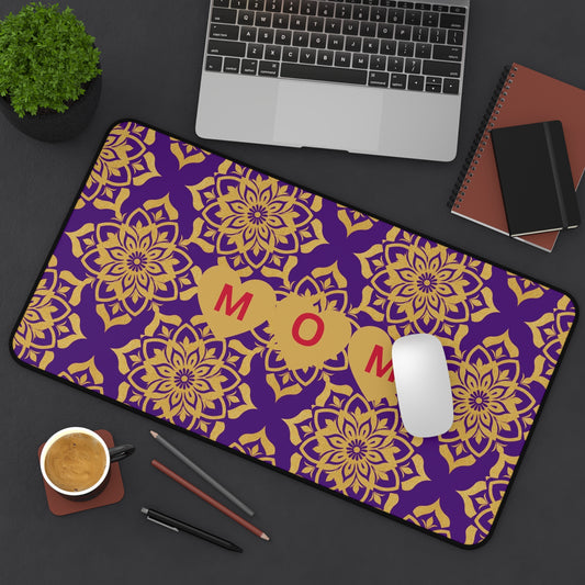 Stylish Mom Desk Mat - Vibrant Floral Design for Home Office Decor