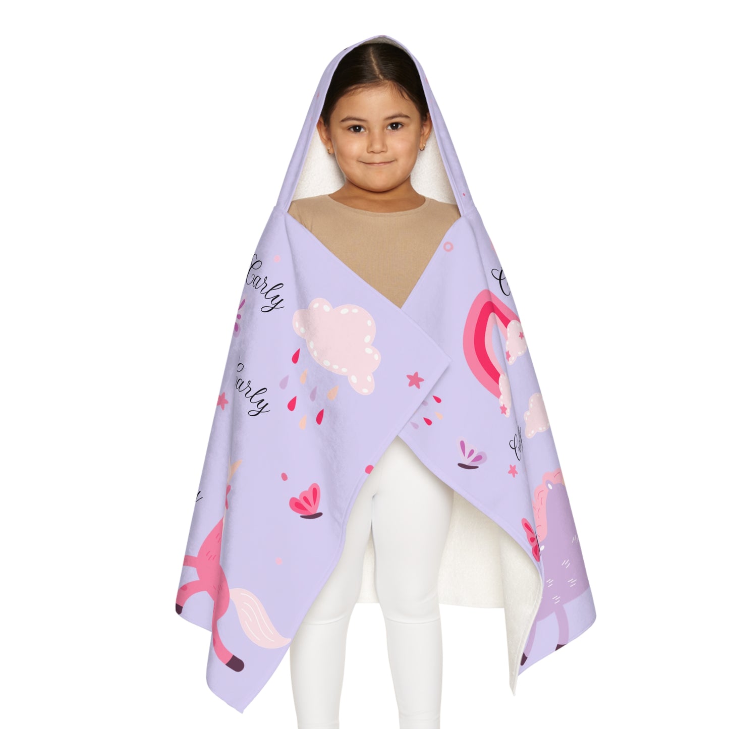 Personalized Unicorn Hooded Towel for Kids — Custom Name ‘Early’