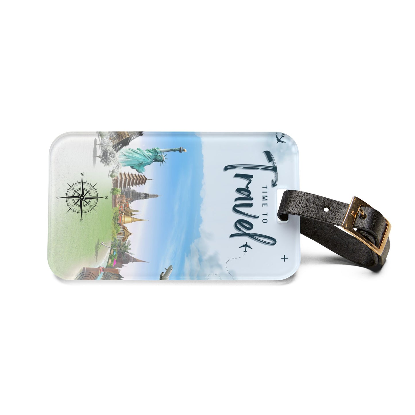 'Time to Travel' Luggage Tag — Scenic World Landmarks Travel ID Tag