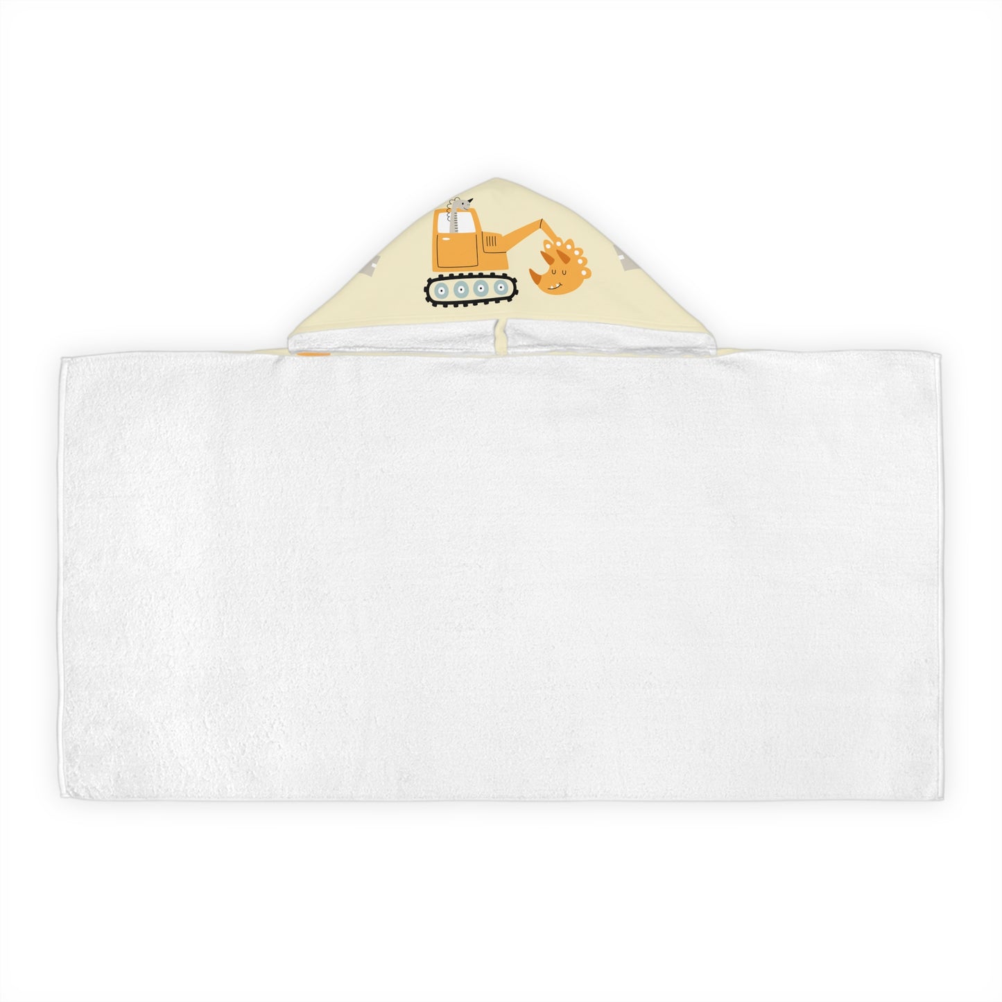 Construction Trucks Youth Hooded Towel — Cozy Kids Beach & Bath Wrap