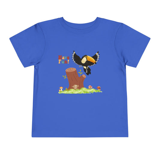 Toddler Short Sleeve Tee - "Have Fun!" Cute and Playful Tee for Kids, Toddler Gift, Summer Outfit, Birthday, Outdoor Adventures
