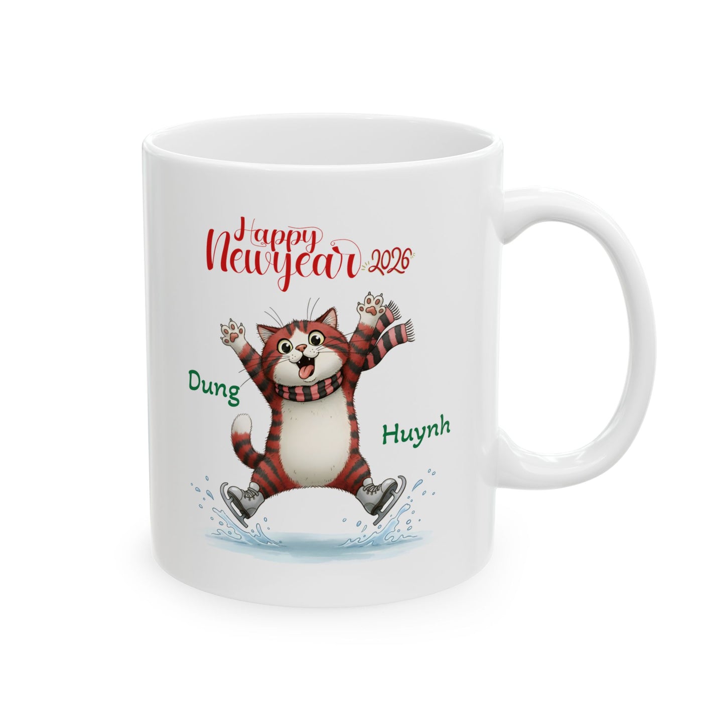 Personalized Water Polo Player Ceramic Mug — Custom Name Team Sports Coffee Cup (11oz, 15oz)