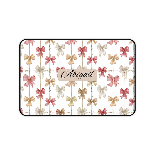 Personalized Floral Desk Mat | Custom Office Decor, Gift for Coworkers, Home Office Essentials, Student Workspace, Mother's Day Gift