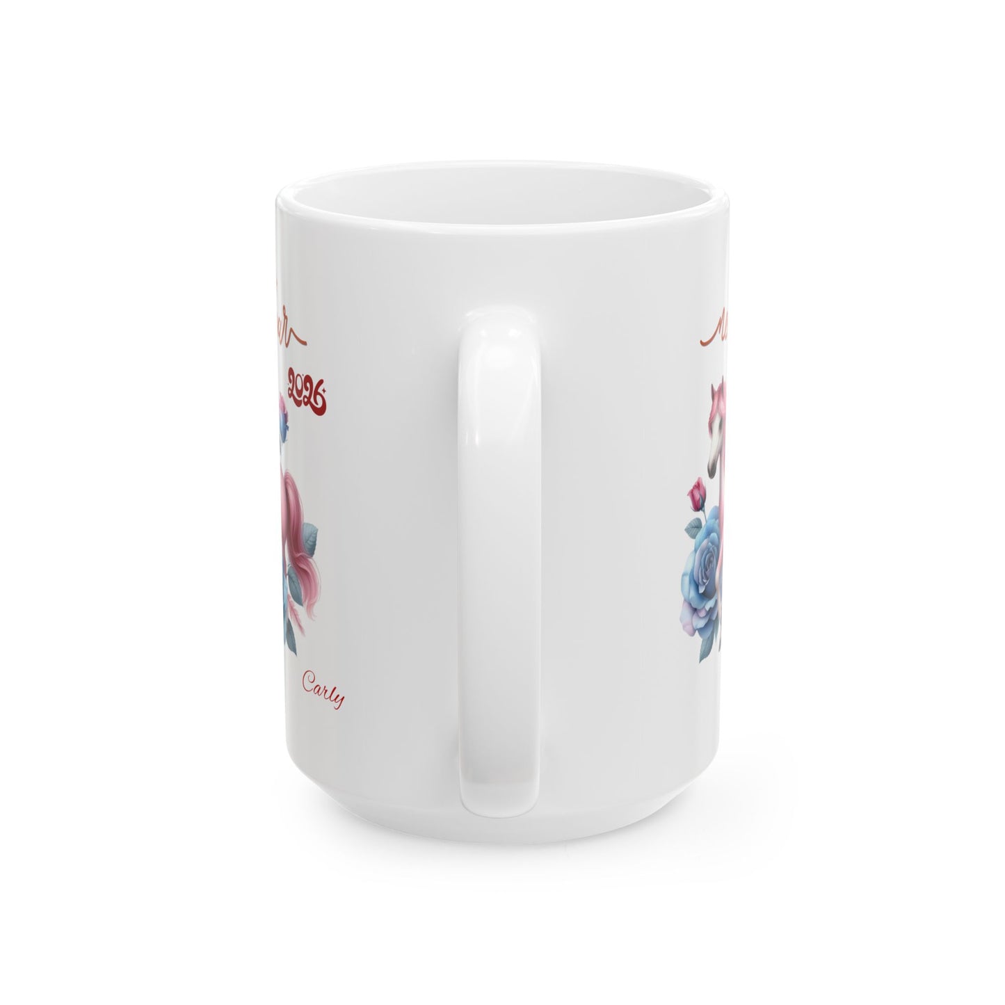 Unicorn Floral Ceramic Mug — 'Make Your Own Magic' 11oz & 15oz