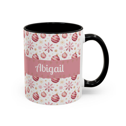 Personalized Holiday Coffee Mug - Custom Name - Festive Christmas Gift, Winter Decor, Family Mug, Personalized Present