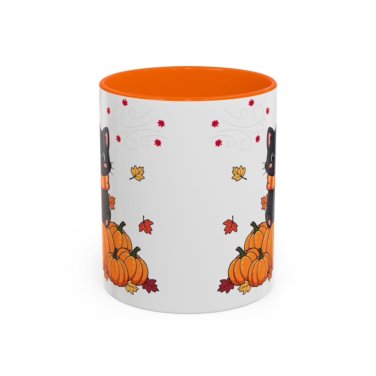 Adorable Pumpkin Cat Coffee Mug