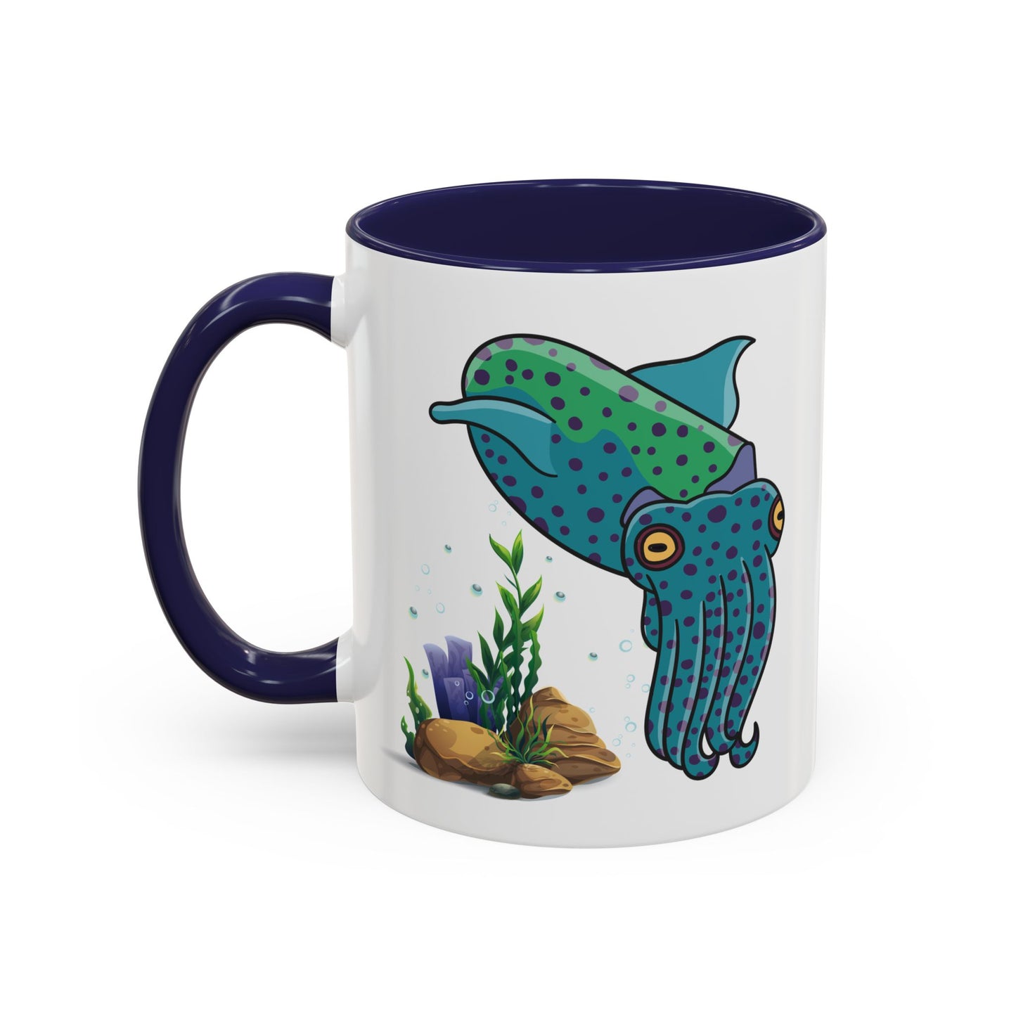 Cute with marine habitat coral and bubbles Coffee Mug