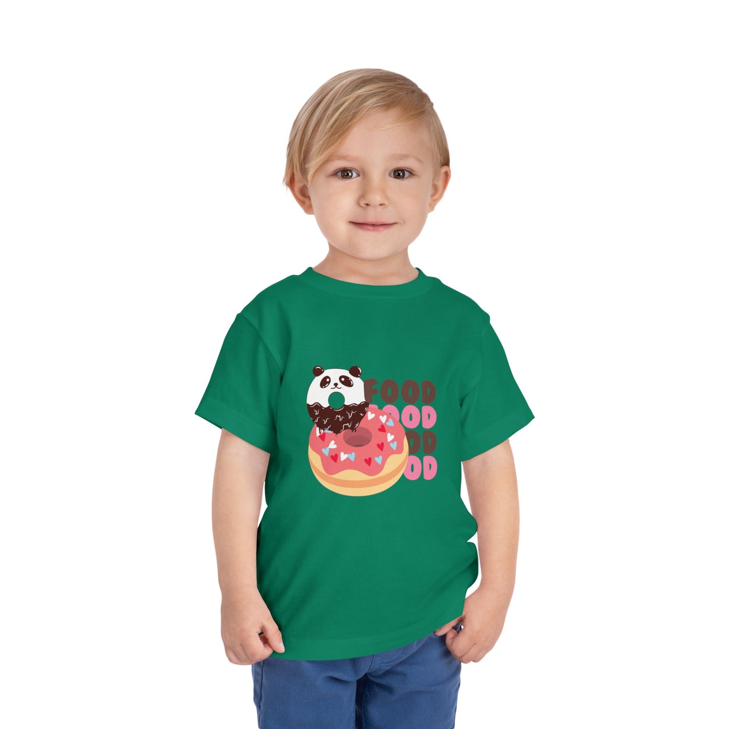Cute Panda Foodie Toddler Tee, Kids T-Shirt, Animal Lover Gift, Birthday, Playtime, Casual Wear, Summer Outfit