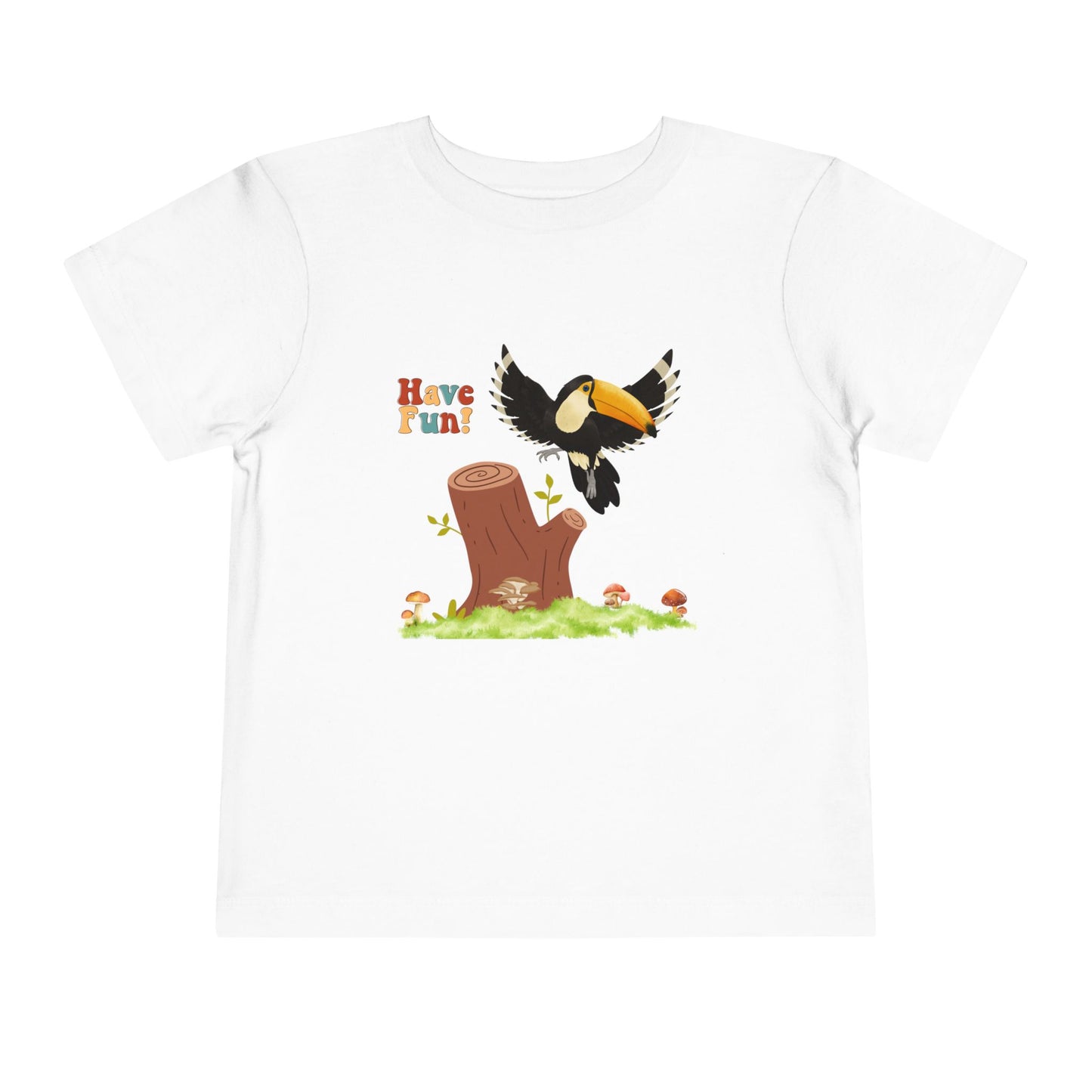 Toddler Short Sleeve Tee - "Have Fun!" Cute and Playful Tee for Kids, Toddler Gift, Summer Outfit, Birthday, Outdoor Adventures