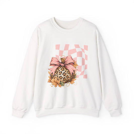 Stylish Leopard Print Crewneck Sweatshirt, Fashionable Outfit, Comfortable Layering, Perfect for Spring, Casual Wear, Gift for Her