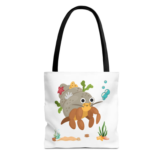 Hermit crab with shell underwater Tote Bag