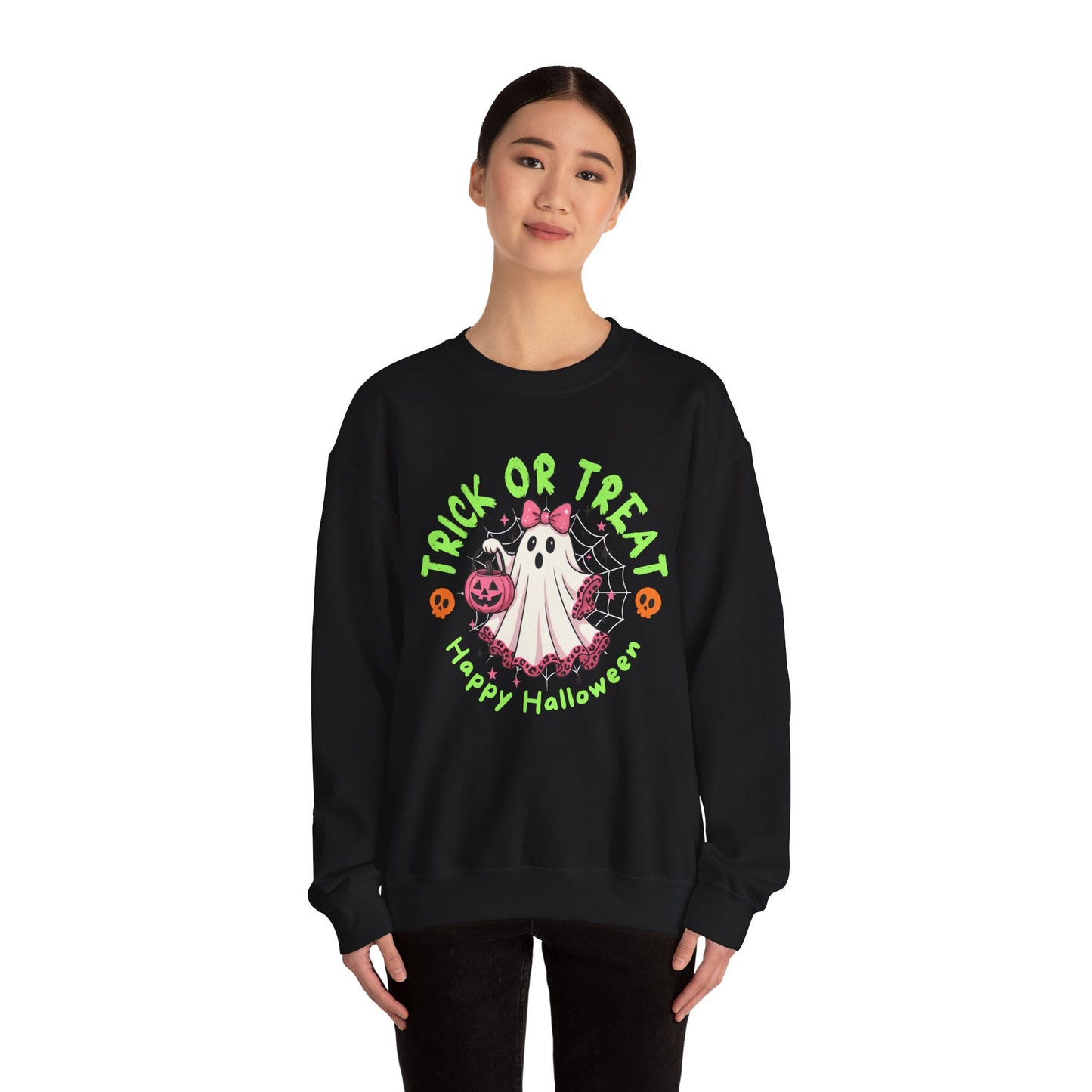 Halloween Ghost Crewneck Sweatshirt, Cozy Fall Gift, Trick or Treat Apparel, Unisex Pullover for Halloween Celebrations, Spooky Season [...]