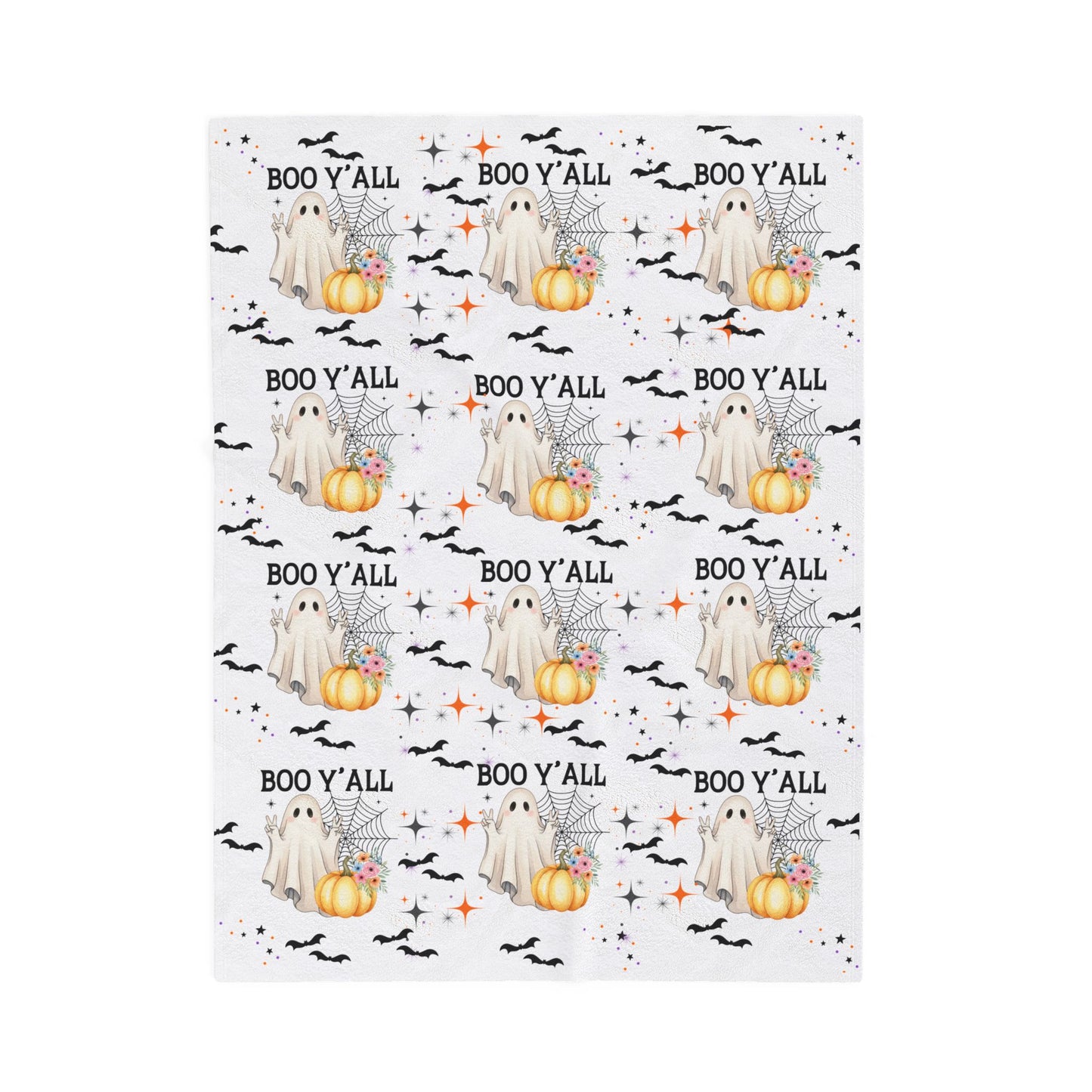 Halloween Boo Y'all Velveteen Plush Blanket, Cozy Throw for Fall Decor, Spooky Season Gift, Soft Fleece Blanket for Kids, Perfect for [...]
