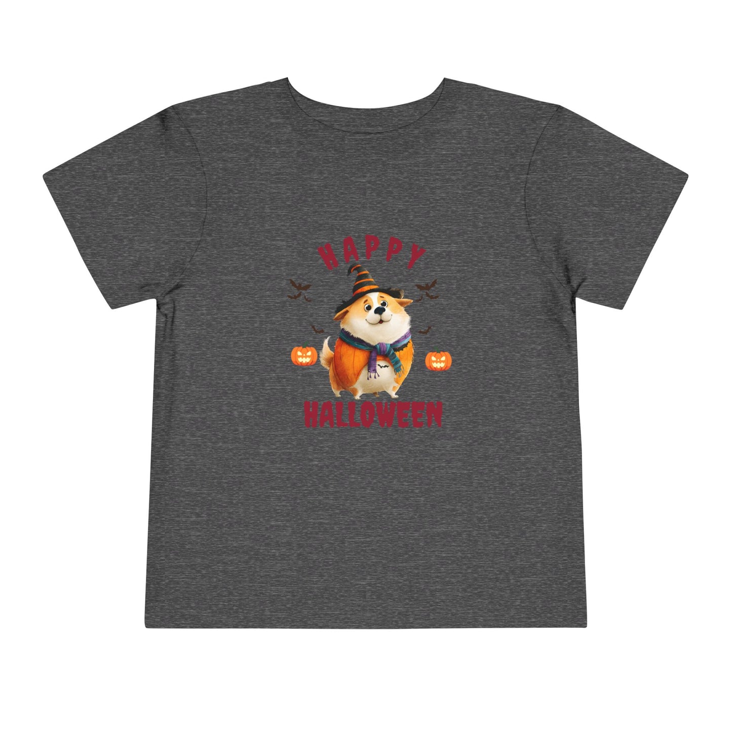 Happy Halloween Toddler Tee, Cute Halloween Shirt, Kids Costume Shirt, Toddler Short Sleeve Top, Halloween Apparel for Kids
