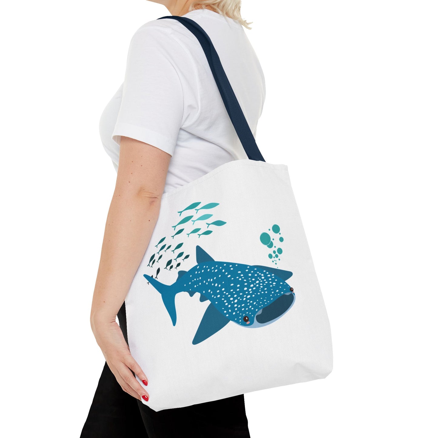 Whale Shark school of fish and buddles Tote Bag