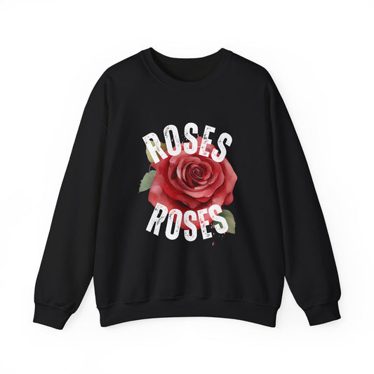 Roses Unisex Sweatshirt - Cozy Fashion, Floral Gift, Casual Style, Valentine's Day, Everyday Wear