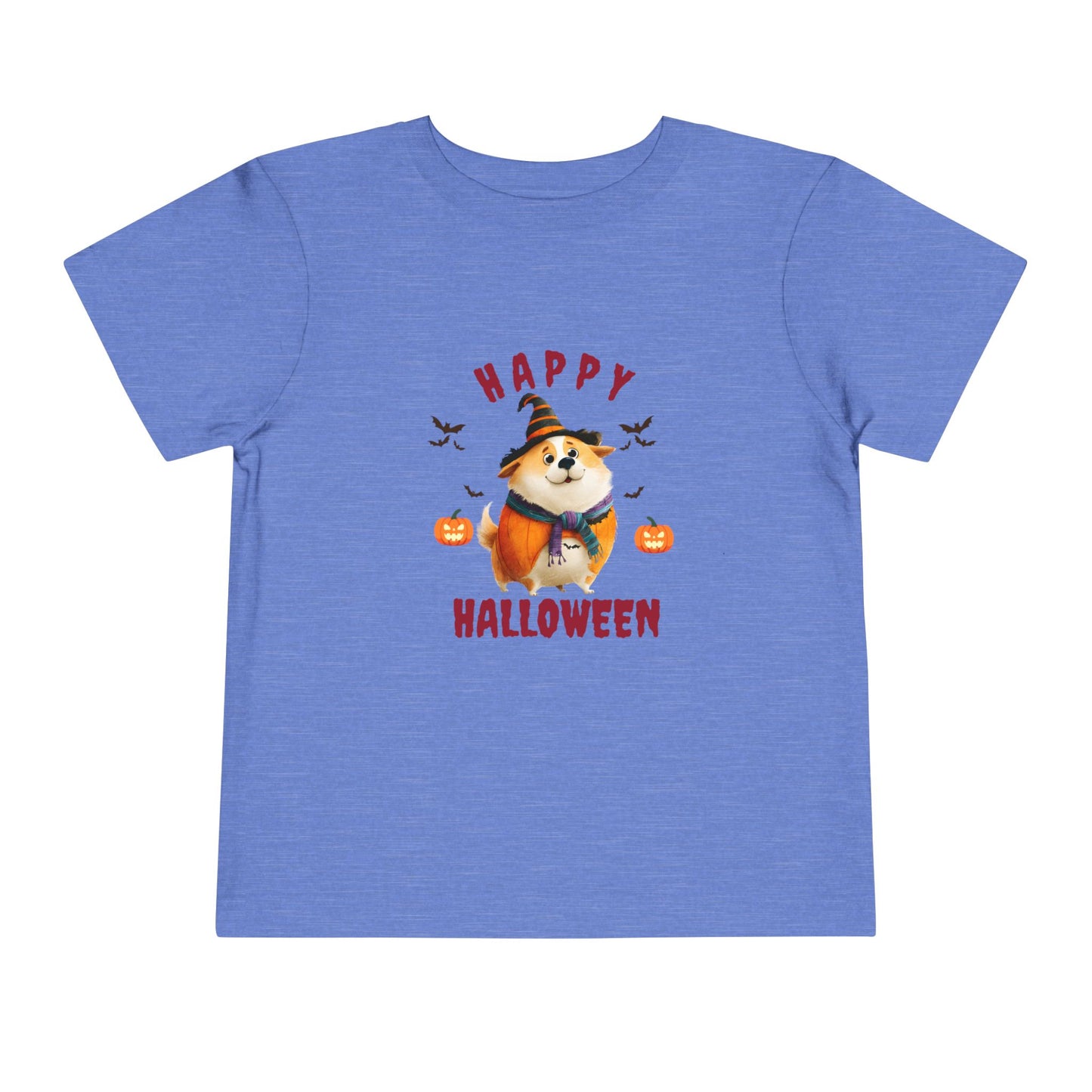 Happy Halloween Toddler Tee, Cute Halloween Shirt, Kids Costume Shirt, Toddler Short Sleeve Top, Halloween Apparel for Kids