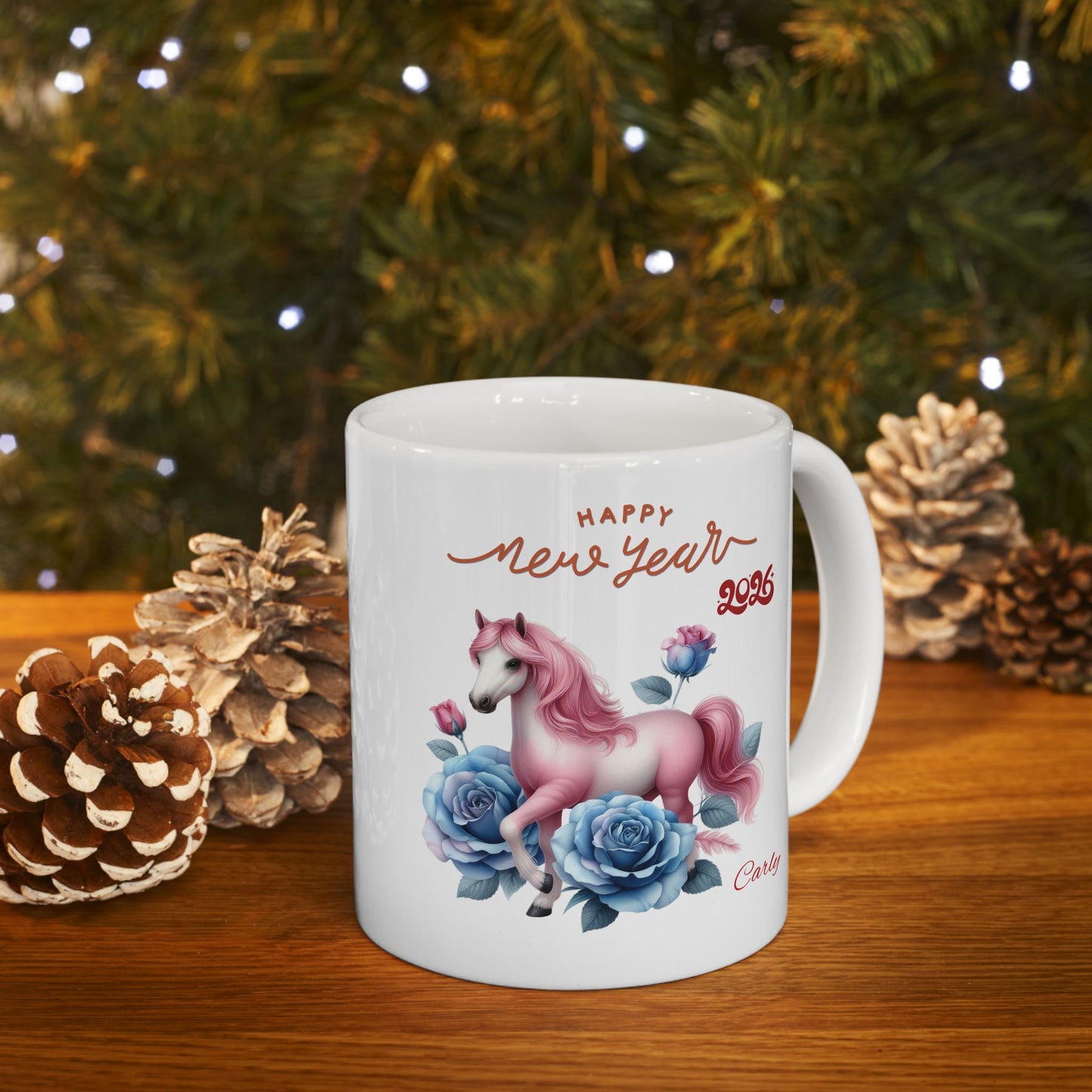Unicorn Floral Ceramic Mug — 'Make Your Own Magic' 11oz & 15oz