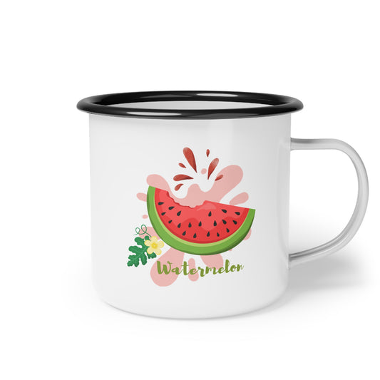 Watermelon Enamel Camp Cup - Fun Outdoor Drinkware