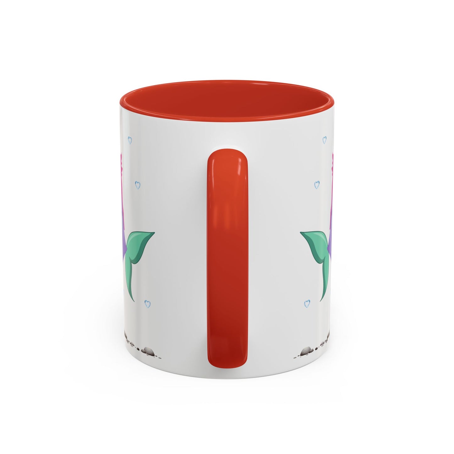 Fish with open mouth bubbles and underwater flora. Coffee Mug